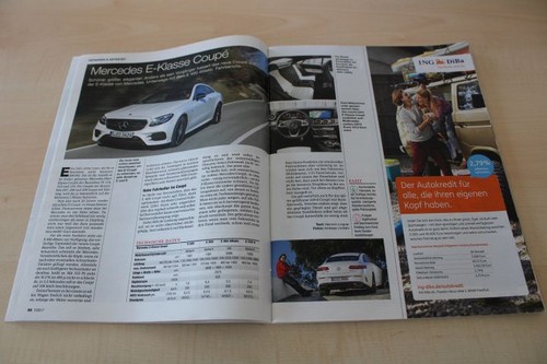 Auto Motor und Sport 07/2017 Mercedes E 400 Coupe 4matic mit 333PS im ersten Fah