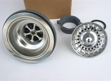 Lot 2 Madeli Kitchen Sink Basket Strainer Assembly 3-1/2" Drain Stopper Waste