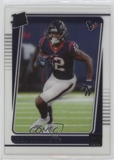 2021 Panini Clearly Donruss Rated Rookie Nico Collins #80 1c3k