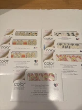 Color Street Nail Polish Strips Lot Of 7 New Sealed 