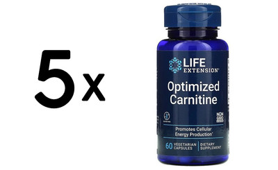 5 x Life Extension Optimized Carnitine - 60 caps (433,30 EUR/kg)