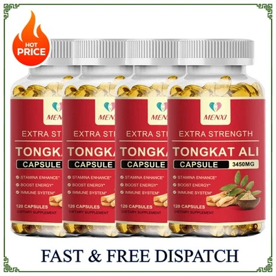 MENXI 120 Capsule 3450MG TongkatALLl LONGJACK GRADO A ESTRATTO DI RADICE PIÙ FORTE 200:1