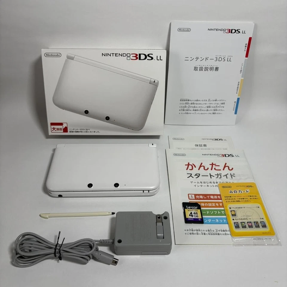 Nintendo 3DS LL Bundle Japan Includes Mario Kart 7 Super Mario Maker DS Games - Image 2 of 4