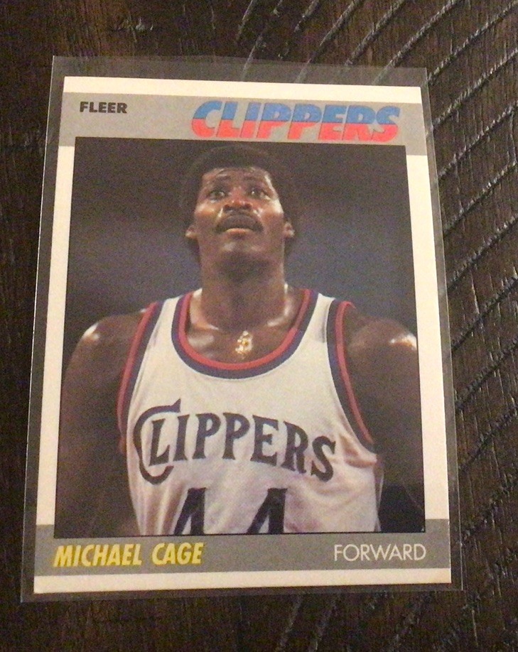 1987-88 Fleer Basketball - Michael Cage #15 - LA Clippers
