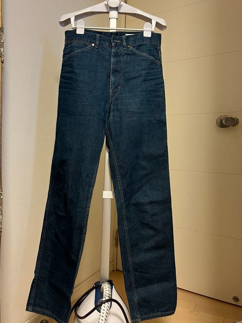 Lemaire High-Waist Denim Pants Size 46 - Vintage Okayama Style