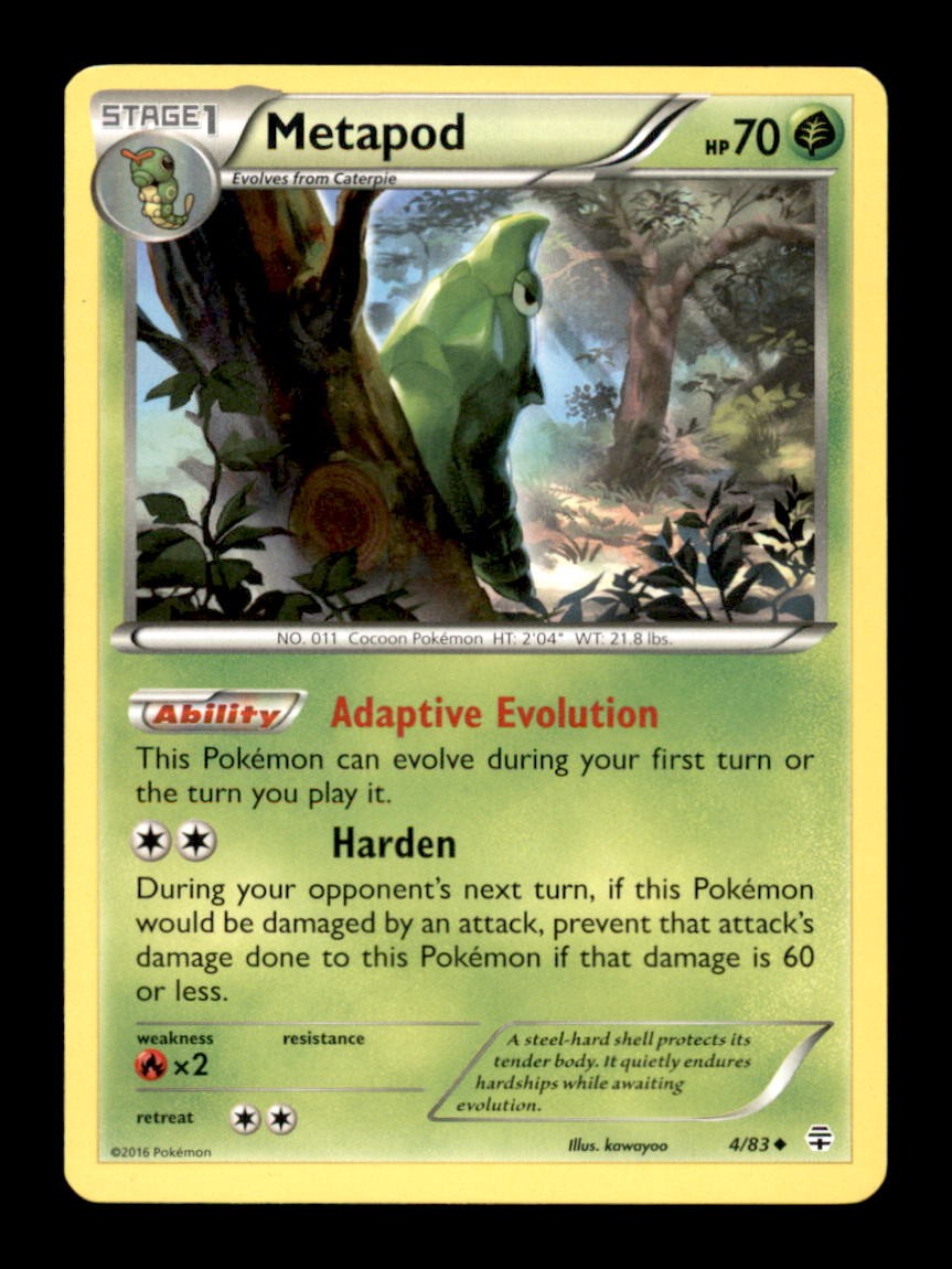 METAPOD 4/83 UC GENERATIONS POKEMON NM/M