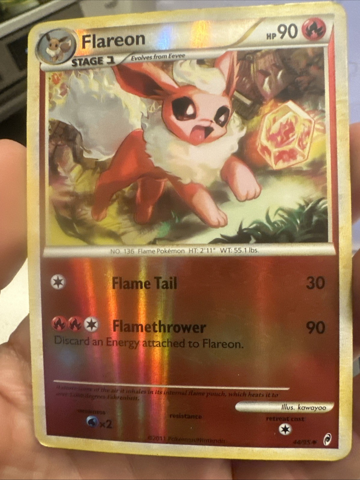 Flareon - 44/95 - Reverse Holo Call Of Legends Pokémon TCG Card
