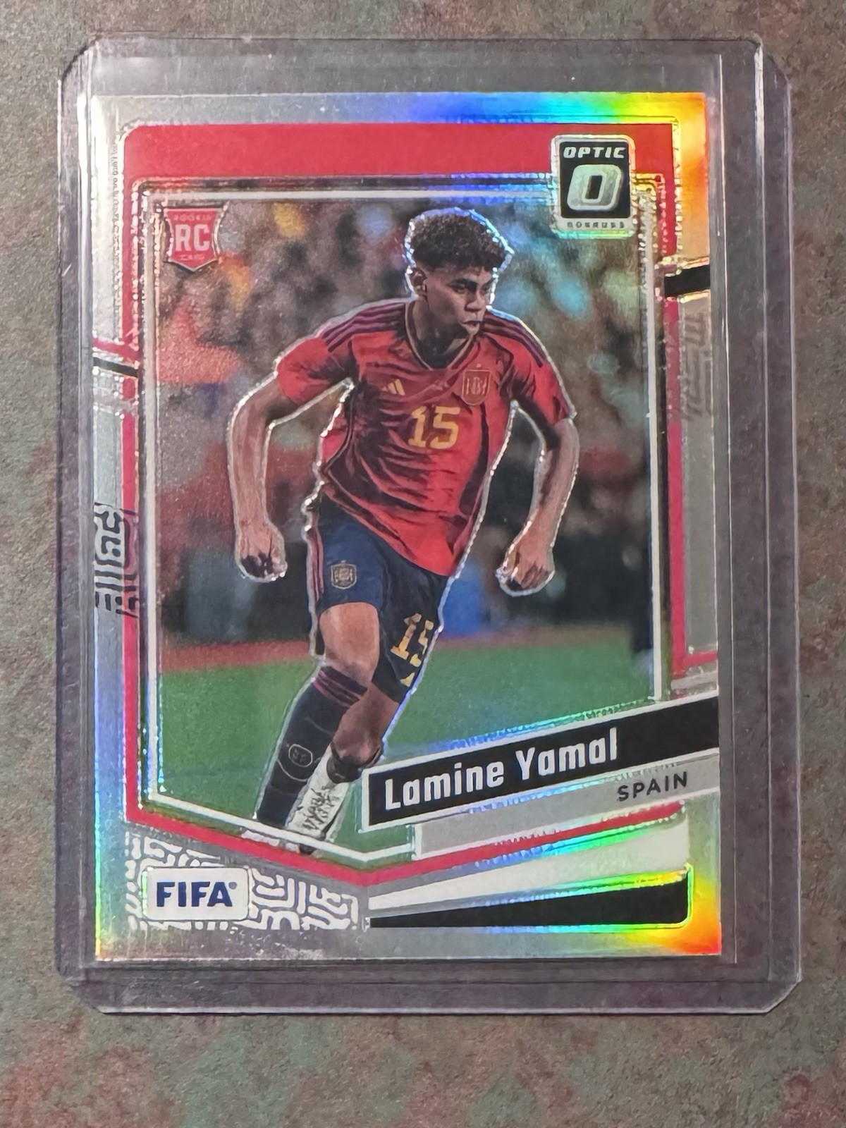 2023-24 Panini Donruss FIFA Lamine Yamal Optic Holo Rookie RC #54 Spain