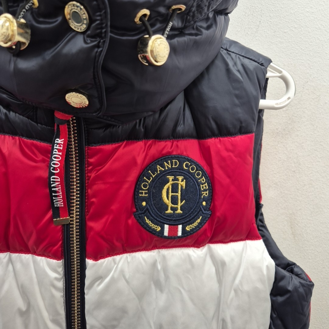 Holland Cooper Equestrian Equi Hooded Padded Gilet Vest Bodywarmer Size Medium