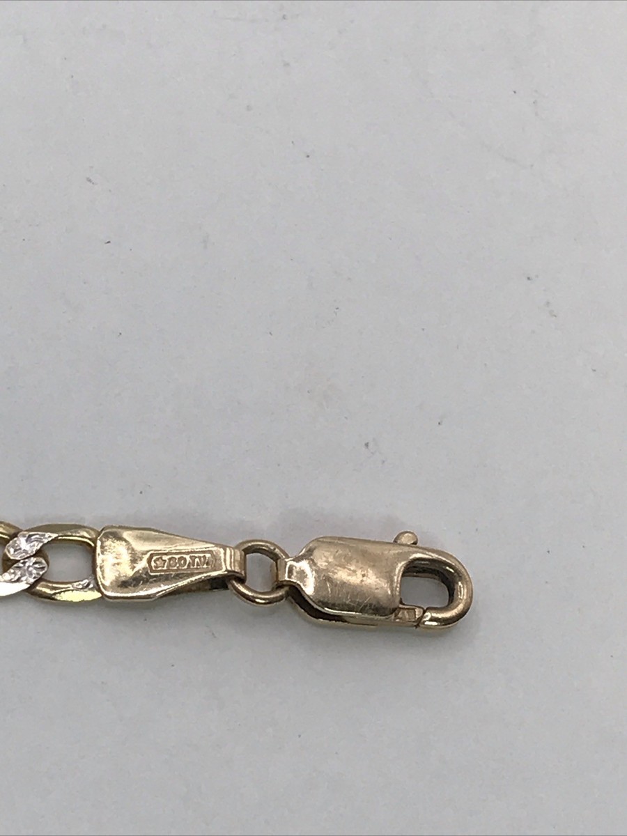 Italy PGDA Dainty 417 10k Yellow Gold 7” Chain Bracelet ⭐️GOTV