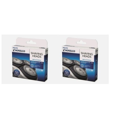 2XPhilips Norelco SH30 Heads Replacement Shaving Heads Style Silver SH30 Heads