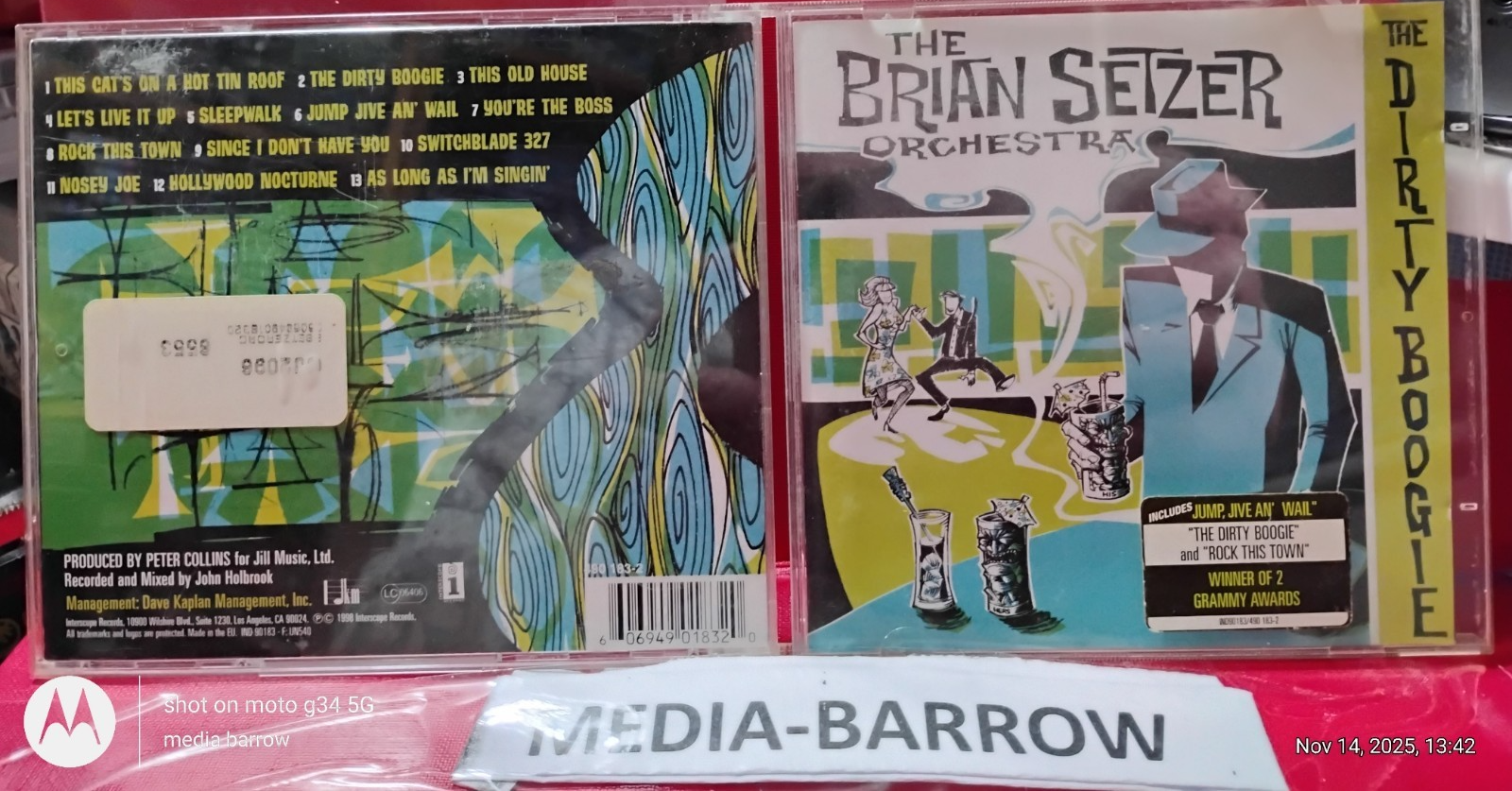 Dirty Boogie by The Brian Setzer Orchestra (CD, 1998) CD - FREEPOST