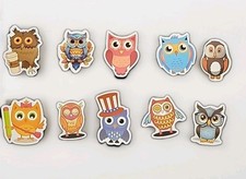 Lot Fun Owl Lover Stickers Varied Decals Laptop Collectible Share Birds Animals