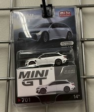 MINI GT #701 Audi ABT RS6-R Glacier White Metallic