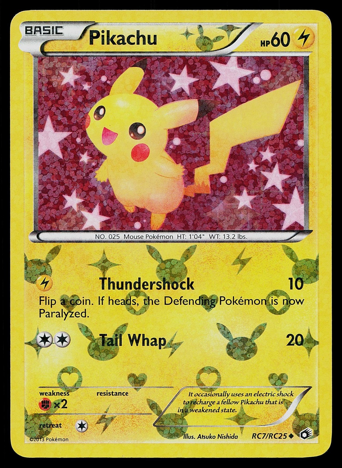 Pokemon Card Legendary Treasures: Radiant Collection Pikachu RC7/RC25 Holo