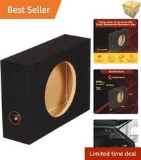 Q-Power 12" Heavy-Duty MDF Subwoofer Enclosure - Charcoal Gray  Durable