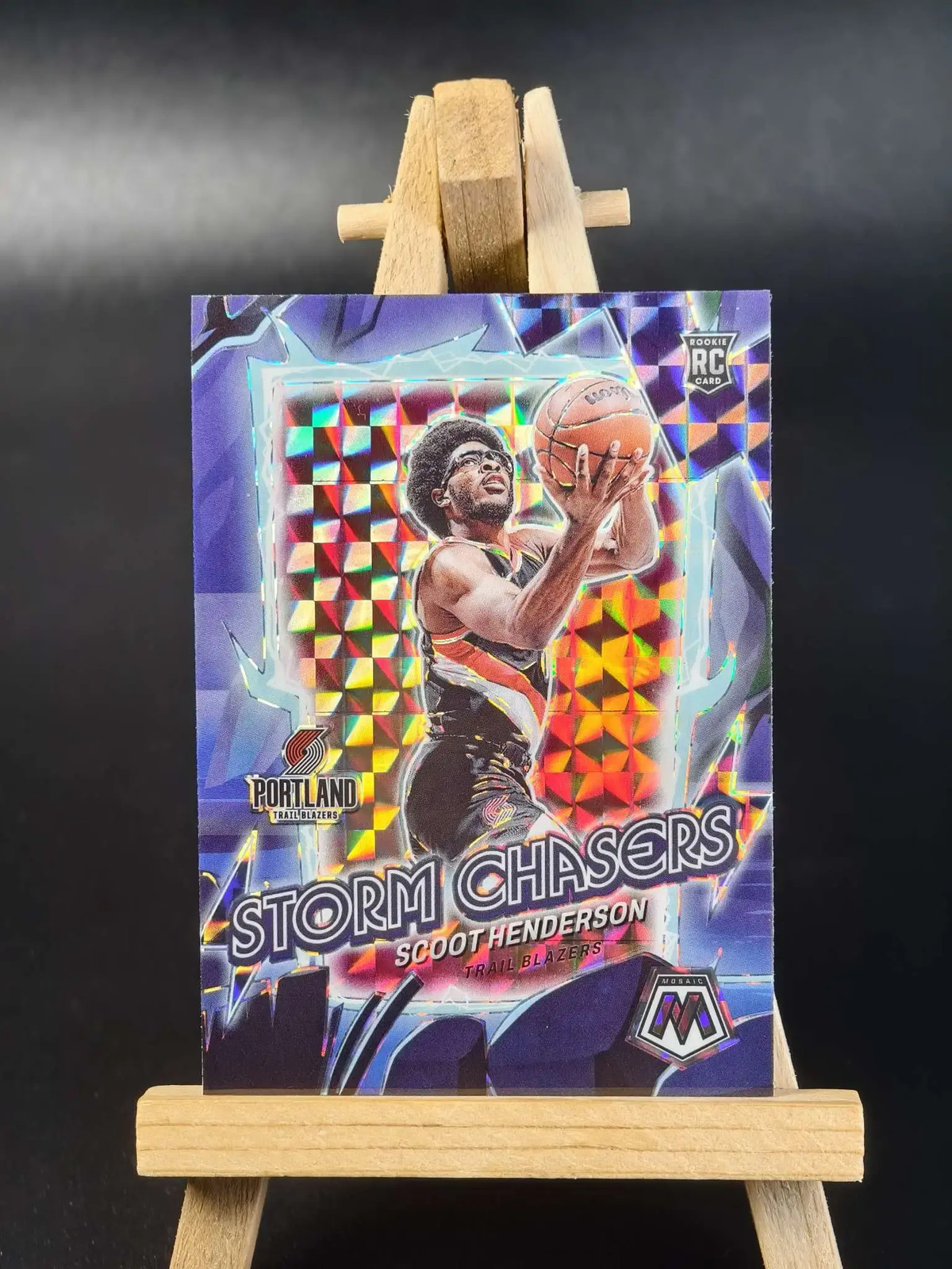 2023-24 Panini Mosaic Scoot Henderson #16 RC Rookie Storm Chasers J67