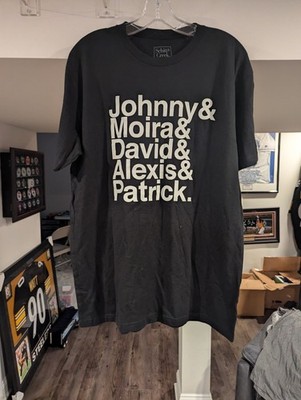 Schitt$ Creek Johnny &Moira &David & Alexis & Patrick. T-Shirt Mens Large New