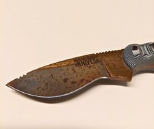 Dawson Pequeno - Copper Finish, white/ black - Unikat EDC Jagd Outdoor Messer