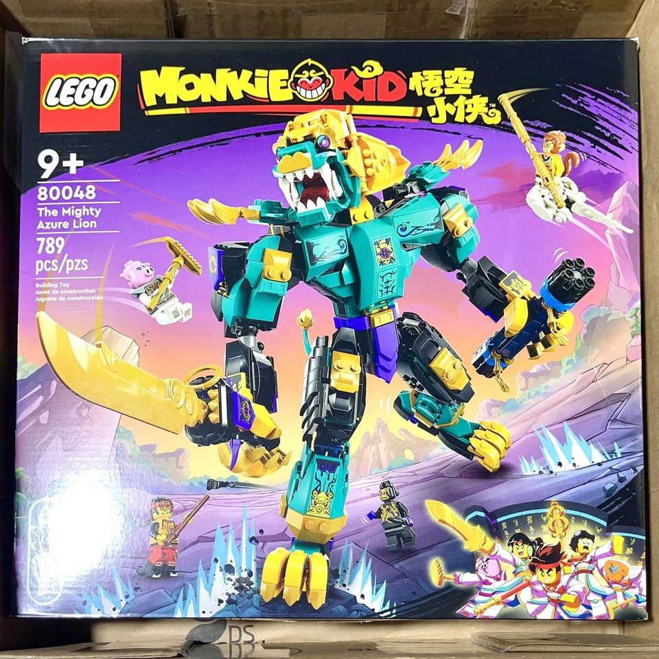 LEGO Monkie Kid 80048 Mighty Azure Lion | Solo piezas de construcción (sin minifiguras) Foto 4 de 4
