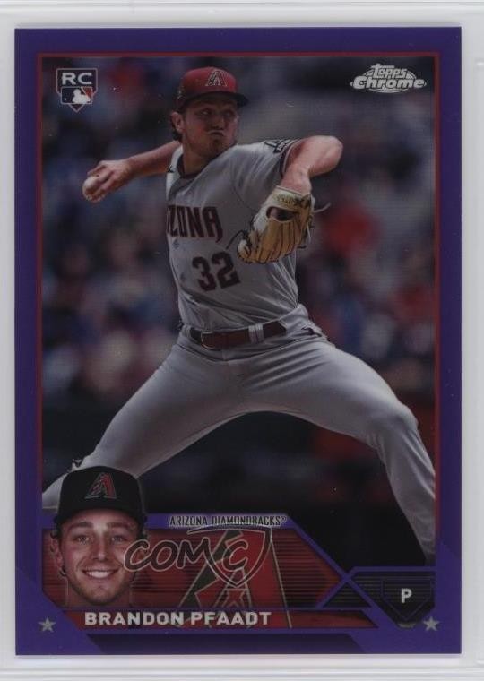 2023 Topps Chrome Update Purple Refractor 119/250 Brandon Pfaadt #USC156 19fv