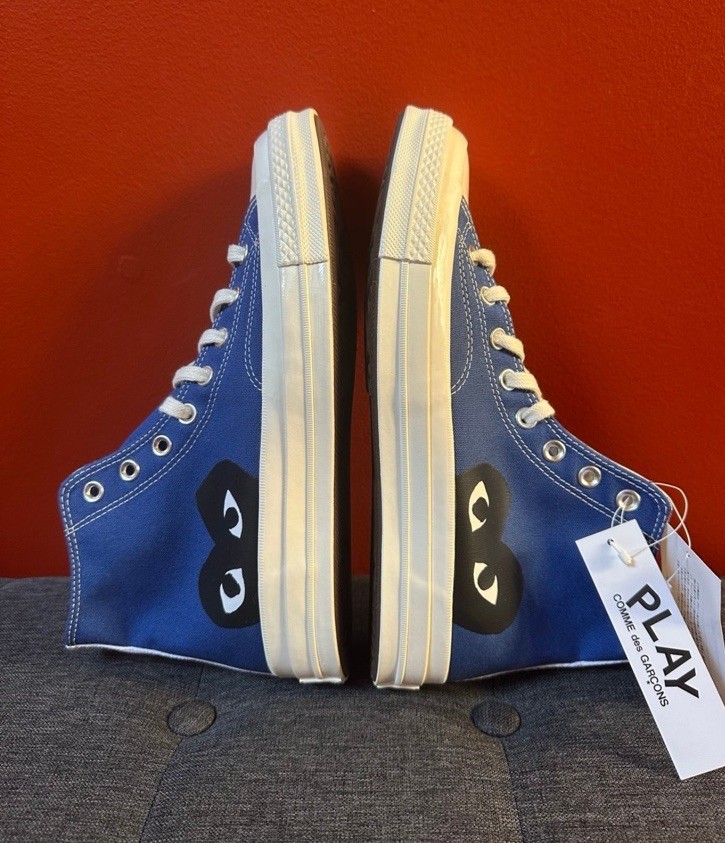 Converse x COMME des GARÇONS PLAY Hi/Blue Men's 8.0/Women's