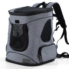 Pet Backpack Carrier with Upgrade Waist Cushion Design to Better Fit the Wais...