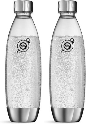 SodaStream 1L Kunststoffflasche Fuse mit Edelstahl-Elementen, 1er-Pack (Packung
