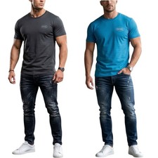 Diesel Para Hombres Camisetas T-Adjust-V9 Gráfico Informal Algodón Pullover Manga Corta Prenda para el torso