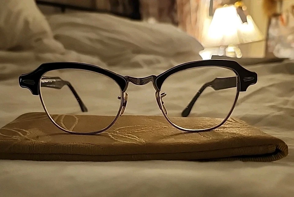 Monturas de anteojos ornamentadas vintage ojo de gato Bausch & Lomb Foto 4 de 4