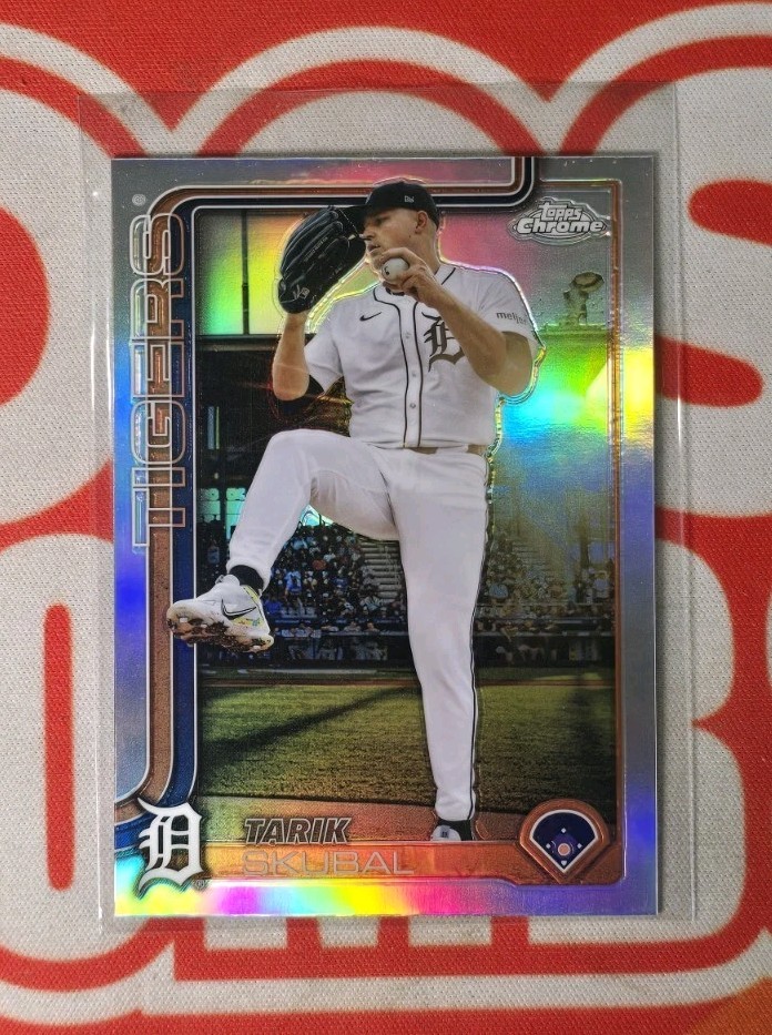 Tarik Skubal SP - 2025 Topps Chrome, Image Variation Refractor #258