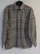 Vintage Back Packer Button Up Shirt Men's M Plaid Multi Color Flannel Sportswear