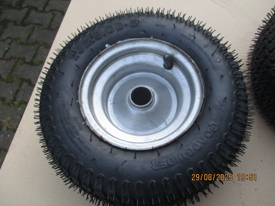 Rasentraktor Räder Vorderräder 13 x 5 - 6 für 20er Welle - Bild 2 von 4