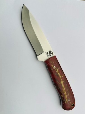 Red Raisen Stainless Steel 10-In. Knife, Steel Bolster. D2 Stainless Steel Blade