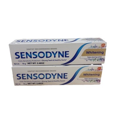 Sensodyne Toothpaste Fresh Gel Standard Size 2.46 oz (2 Pack) Exp 10/2027