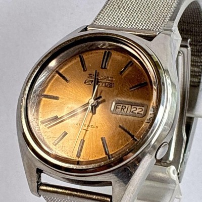 Seiko 5 Actus Automatic 21 Jewels Day Date Mens Watch Vintage Japan