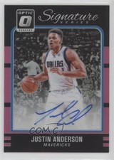 2016-17 Donruss Optic Signature Series Pink Prizm 25/25 Justin Anderson Auto 4k8