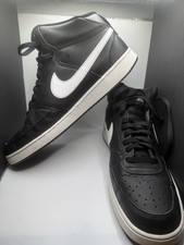 Nike Court Vision Mid  CD5466 001 Black-White Men's Size 11.5 Basketball Sport