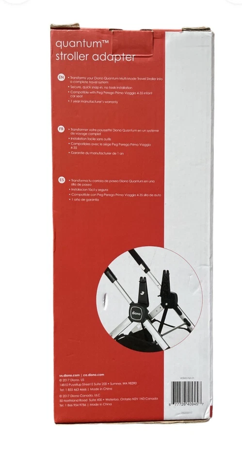 Diono Quantum Car Seat Adapter, Compatible with Peg Perego Infant Baby Car Seats - Image 2 of 4
