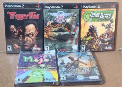 LOT Of 5 PS2 Games MOJO Seek & Destroy Trigger Man Future Tactics Medal