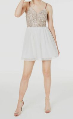 speechless juniors embellished fit & flare dress Vitarelli 4 Way Stretch Design Dress main image 0