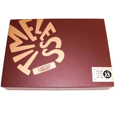 Timeless Limited 10 Years Empty Wood Cigar Box 9.25'' x 6.5'' x 1.5''