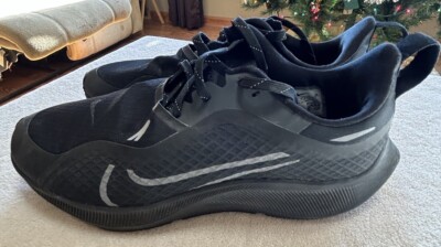 Nike Air Zoom Pegasus 37 Shield Black Anthracite Gray Mens No Insoles  - Main Image