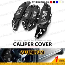 4x Black ENDLESS Brake Caliper Cover Metal Style Disc Universal Front Rear Kit