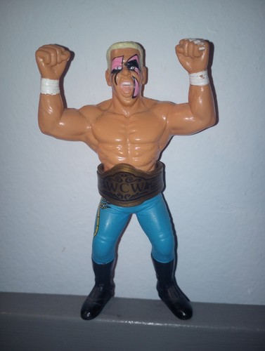 WCW GALOOB STING SERIES 1 1990 w BELT WRESTLING FI...