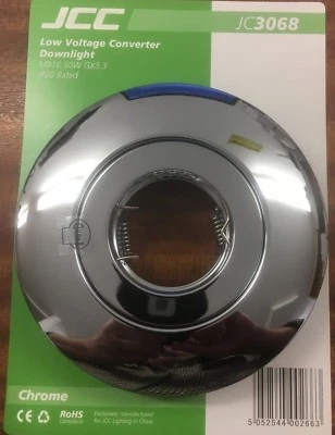 JCC CONVERTER L/V CONVERTER DOWNLIGHT uses MR16 50W GX5.3 65mm - 125MM CUT OUT - Image 1 of 3