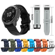 Silicone Wrist Bracelet Part For Garmin Fenix6 Fenix5 Quatix5 Strap Sports Watch