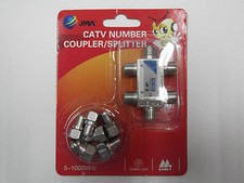 JMA DIVISORI AUDIO VIDEO,QUATTRO USCITE PIU' PASSAGGIO, MODELLO 510E, NUOVO