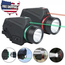 Green / Red Laser Sight Flashlight Combo Fit Glock Pistol 20mm Picatinny Rail