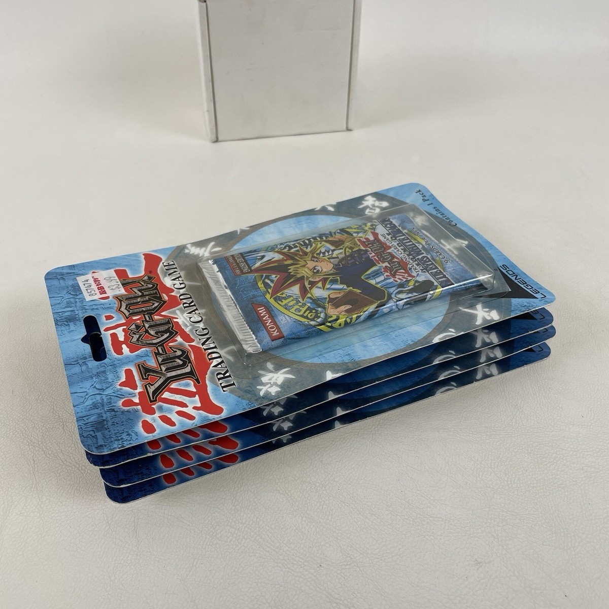 Yugioh LOB Unlimited Legend of Blue Eyes White Dragon Blister Pack SEALED  LOT X4